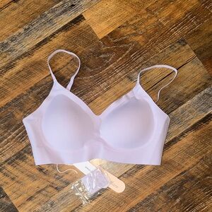 Seamless Lavender Bra purple removable padding soft stretchy women’s small